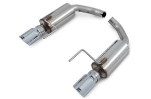 AWE Tuning S550 Mustang EcoBoost Axle-back Exhaust - Touring Edition (Chrome Silver Tips) - 3015-32086