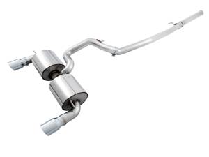 AWE Tuning Ford Focus RS Touring Edition Cat-back Exhaust- Non-Resonated - Chrome Silver Tips - 3015-32088