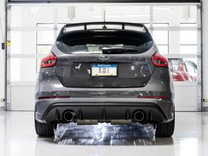 AWE Tuning - AWE Tuning Ford Focus RS Touring Edition Cat-back Exhaust- Non-Resonated - Chrome Silver Tips - 3015-32088 - Image 3