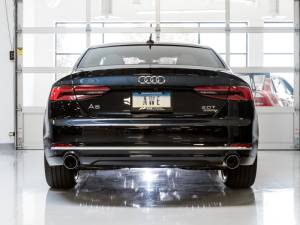 AWE Tuning - AWE Tuning Audi B9 A5 Touring Edition Exhaust Dual Outlet - Chrome Silver Tips (Includes DP) - 3015-32090 - Image 8