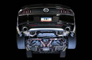 AWE Tuning - AWE Tuning S197 Mustang GT Axle-back Exhaust - Touring Edition (Chrome Silver Tips) - 3015-32094 - Image 2