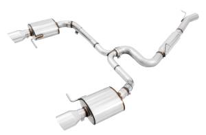 AWE Tuning VW MK7 Golf Alltrack/Sportwagen 4Motion Touring Edition Exhaust - Polished Silver Tips - 3015-32098