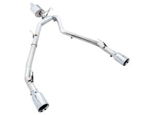 AWE Tuning - AWE Tuning 09-18 RAM 1500 5.7L (w/o Cutout) 0FG Dual Rear Exit Cat-Back Exhaust - Chrome Silver Tips - 3015-32101 - Image 3