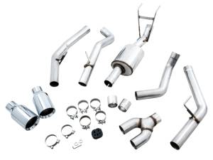 AWE Tuning - AWE Tuning 09-18 RAM 1500 5.7L (w/o Cutout) 0FG Dual Rear Exit Cat-Back Exhaust - Chrome Silver Tips - 3015-32101 - Image 7