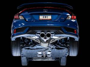 AWE Tuning - AWE Tuning 2016+ Honda Civic Si Touring Edition Exhaust w/Front Pipe & Dual Chrome Silver Tips - 3015-32108 - Image 8