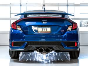 AWE Tuning - AWE Tuning 2016+ Honda Civic Si Touring Edition Exhaust w/Front Pipe & Dual Chrome Silver Tips - 3015-32108 - Image 9