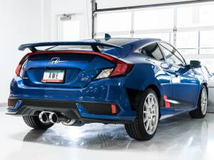 AWE Tuning - AWE Tuning 2016+ Honda Civic Si Touring Edition Exhaust w/Front Pipe & Dual Chrome Silver Tips - 3015-32108 - Image 10