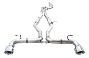 AWE Tuning - AWE Tuning 2020 Toyota Supra A90 Track Edition Exhaust - 5in Chrome Silver Tips - 3015-32116 - Image 2