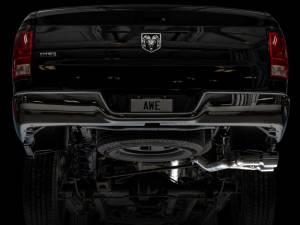 AWE Tuning - AWE Tuning 09-18 RAM 1500 5.7L (w/o Cutouts) 0FG Single Side Exit Cat-Back Exhaust - Chrome Tips - 3015-32304 - Image 12