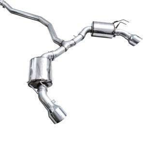 AWE Tuning - AWE Tuning 22+ Honda Civic Si/Acura Integra Touring Edition Catback Exhaust - Dual Chrome Silver Tip - 3015-32331 - Image 3