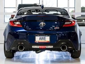 AWE Tuning - AWE Subaru BRZ/ Toyota GR86/ Toyota 86 Touring Edition Cat-Back Exhaust- Chrome Silver Tips - 3015-32486 - Image 5