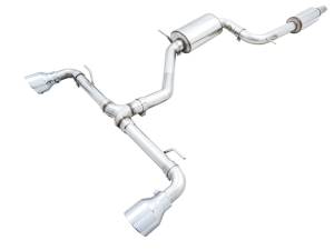 AWE 2022 VW GTI MK8 Touring Edition Exhaust - Chrome Silver Tips - 3015-32658