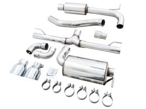 AWE Tuning - AWE 2022 VW GTI MK8 Touring Edition Exhaust - Chrome Silver Tips - 3015-32658 - Image 7