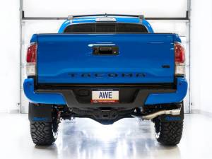 AWE Tuning - AWE 16-22 Toyota Tacoma 0FG Catback Exhaust w/ BashGuard - Dual Chrome Silver Tips - 3015-32826 - Image 22