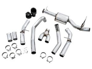 AWE Tuning - AWE Tuning 19-21 RAM 1500 5.7L (w/Cutouts) 0FG Dual Rear Exit Cat-Back Exhaust - Diamond Black Tips - 3015-33006 - Image 9