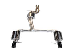 AWE Tuning Audi C7 A6 3.0T Touring Edition Exhaust - Dual Outlet Diamond Black Tips - 3015-33052