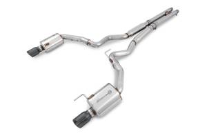 AWE Tuning S550 Mustang GT Cat-back Exhaust - Touring Edition (Diamond Black Tips) - 3015-33084