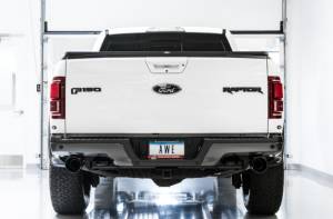 AWE Tuning - AWE Tuning 2017+ Ford Raptor 0 FG Performance Exhaust System - w/ Diamond Black Tips - 3015-33106 - Image 5