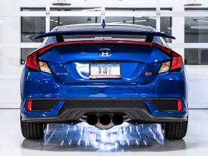 AWE Tuning - AWE Tuning 2016+ Honda Civic Si Touring Edition Exhaust w/Front Pipe & Dual Diamond Black Tips - 3015-33122 - Image 4