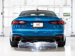 AWE Tuning - AWE Tuning Audi B9.5 RS 5 Coupe Non-Resonated Touring Edition Exhaust - RS-Style Diamond Black Tips - 3015-33123 - Image 8