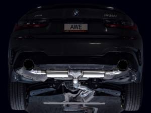 AWE Tuning - AWE 19-23 BMW 330i / 21-23 BMW 430i Base G2X Touring Axle Back Exhaust - Diamond Black - 3015-33429 - Image 11