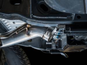 AWE Tuning - AWE Tuning 2021+ Ford Bronco 0FG Dual Rear Exit Exhaust w/Diamond Black Tips & Bash Guard - 3015-33456 - Image 5