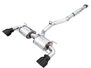 AWE Subaru BRZ/ Toyota GR86/ Toyota 86 Touring Edition Cat-Back Exhaust- Diamond Black Tips - 3015-33486