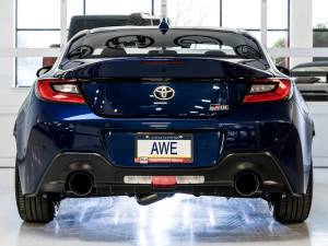 AWE Tuning - AWE Subaru BRZ/ Toyota GR86/ Toyota 86 Touring Edition Cat-Back Exhaust- Diamond Black Tips - 3015-33486 - Image 9