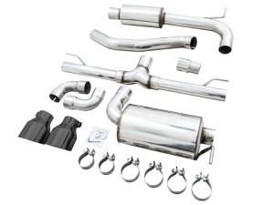 AWE Tuning - AWE 2022 VW GTI MK8 Touring Edition Exhaust - Diamond Black Tips - 3015-33658 - Image 7