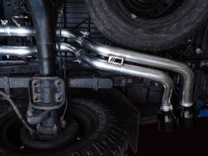 AWE Tuning - AWE 16-22 Toyota Tacoma 0FG Catback Exhaust w/ BashGuard - Dual Diamond Black Tips - 3015-33826 - Image 20