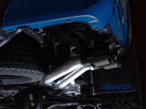 AWE Tuning - AWE 16-22 Toyota Tacoma 0FG Catback Exhaust w/ BashGuard - Dual Diamond Black Tips - 3015-33826 - Image 23