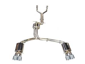 AWE Tuning Audi C7 / C7.5 S7 4.0T Touring Edition Exhaust - Polished Silver Tips - 3015-42012