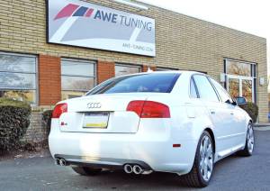 AWE Tuning - AWE Tuning Audi B7 S4 Touring Edition Exhaust - Polished Silver Tips - 3015-42014 - Image 3