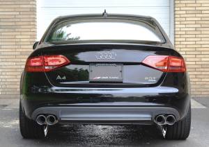 AWE Tuning - AWE Tuning Audi B8 A4 Touring Edition Exhaust - Quad Tip Polished Silver Tips - Does Not Fit Cabrio - 3015-42018 - Image 2