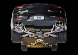 AWE Tuning - AWE Tuning Panamera 2/4 Touring Edition Exhaust (2014+) - w/Chrome Silver Tips - 3015-42042 - Image 2