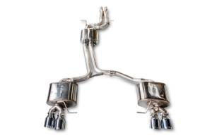 AWE Tuning Audi 8R SQ5 Touring Edition Exhaust - Quad Outlet Chrome Silver Tips - 3015-42052