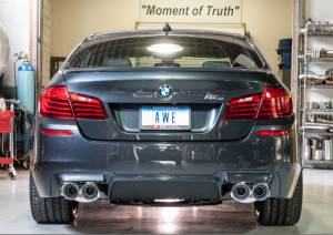 AWE Tuning - AWE Tuning BMW F10 M5 Touring Edition Axle-Back Exhaust Chrome Silver Tips - 3015-42062 - Image 2