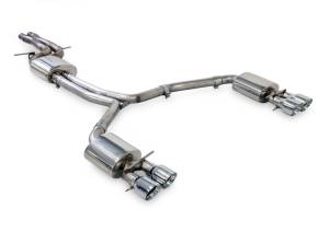 AWE Tuning Audi C7.5 A7 3.0T Touring Edition Exhaust - Quad Outlet Chrome Silver Tips - 3015-42070