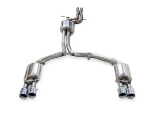 AWE Tuning Audi C7 A7 3.0T Touring Edition Exhaust - Quad Outlet Chrome Silver Tips - 3015-42074