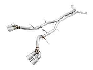 AWE Tuning 16-19 Chevy Camaro SS Resonated Cat-Back Exhaust -Track Edition (Quad Chrome Silver Tips) - 3015-42090