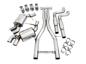 AWE Tuning - AWE Tuning 16-19 Chevy Camaro SS Res Cat-Back Exhaust -Touring Edition (Quad Chrome Silver Tips) - 3015-42092 - Image 3