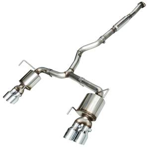 AWE Tuning 2015+ Subaru WRX VA Sedan Touring Edition Exhaust - Chrome Silver Tips (102mm) - 3015-42098