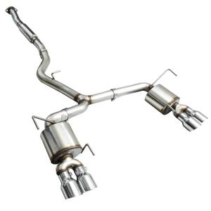 AWE Tuning - AWE Tuning 2015+ Subaru WRX VA Sedan Touring Edition Exhaust - Chrome Silver Tips (102mm) - 3015-42098 - Image 2