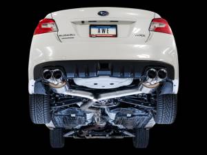 AWE Tuning - AWE Tuning 2015+ Subaru WRX VA Sedan Touring Edition Exhaust - Chrome Silver Tips (102mm) - 3015-42098 - Image 5