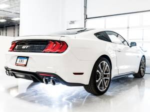 AWE Tuning - AWE Tuning 2018+ Ford Mustang GT (S550) Cat-back Exhaust - Touring Edition (Quad Chrome Silver Tips) - 3015-42102 - Image 6