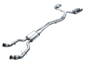 AWE Tuning - AWE Tuning 19-23 Audi C8 S6/S7 2.9T V6 AWD Touring Edition Exhaust - Chrome Silver Tips - 3015-42103 - Image 4