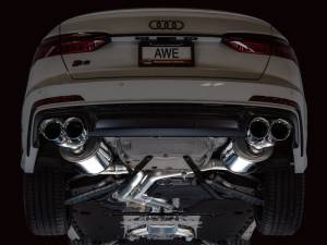 AWE Tuning - AWE Tuning 19-23 Audi C8 S6/S7 2.9T V6 AWD Touring Edition Exhaust - Chrome Silver Tips - 3015-42103 - Image 10