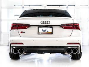 AWE Tuning - AWE Tuning 19-23 Audi C8 S6/S7 2.9T V6 AWD Touring Edition Exhaust - Chrome Silver Tips - 3015-42103 - Image 21