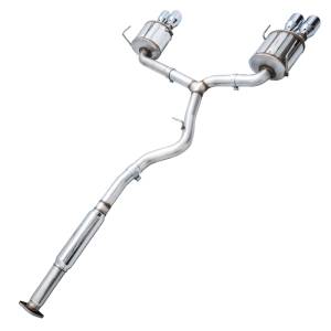 AWE Tuning - AWE Tuning Subaru STI VA / WRX GV / STI GV Sedan Touring Edition Exhaust - Chrome Silver Tip (102mm) - 3015-42104 - Image 3