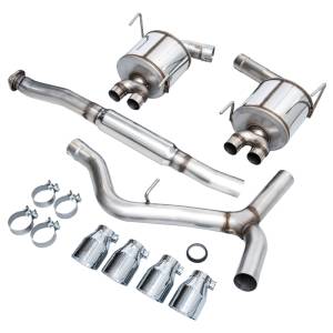 AWE Tuning - AWE Tuning Subaru STI VA / WRX GV / STI GV Sedan Touring Edition Exhaust - Chrome Silver Tip (102mm) - 3015-42104 - Image 4